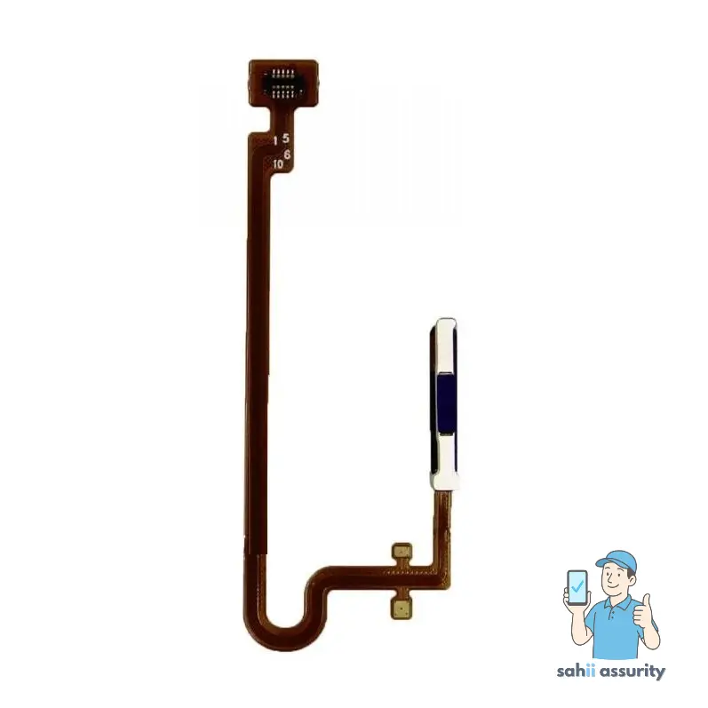 Fingerprint Sensor with Flex Cable for Tecno Spark 10 Pro Black thumbnail
